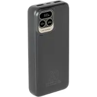 Rivacase Powerbank 20000 mAh USB-C 20W + LCD schwarz (1x I/O USB-C PD 18W / PD 20W, 2x USB-A QC 3.0 18W, LCD, schwarz)