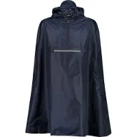 CMP Unisex Rain Cape Fixed Hood black blue (N950) XS