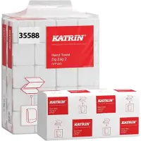 Katrin Falthandtuch Katrin Classic ZZ 2 L244xB230ca. mm weiss 2-lagig ZickZack