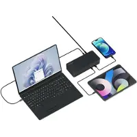 Kensington SD4843P EQ USB-C Triple Video Dockingstation, 100 W, 10,1000 Mbit/s, 10 Gbit/s, 4K Ultra HD, 1 Stück(e), 145 mm