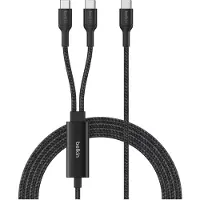 Belkin USB-Kabel "BoostCharge Pro geflochtenes USB-C-Doppelkabel (140 W)", schwarz, 150cmcm, Kabel, USB-Kabel
