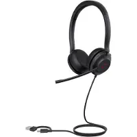Yealink UH35 USB Headset für PC, kabelgebundenes Headset mit Geräuschunterdrückung, für Teams, ganztägiger Komfort, Stereo Headset für Homeoffice Online Meetings,Stummschaltung, Busylight