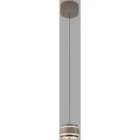 Pure LED-Hängelampe Falling Rings, bronze Ø 13 cm, CCT