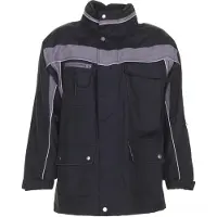 Planam Allwetterjacke Plaline Gr. 3XL schwarz/zink