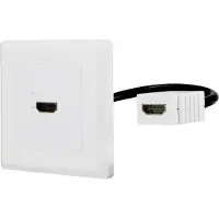 Renkforce RF-4538136 HDMI Adapter [1x HDMI-Buchse - 1x HDMI-Buchse] Weiß vergoldete Steckkontakte 15.00 cm