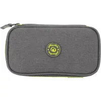 Herlitz beatBox ABC, Weiches Federmäppchen, Polyester, Grau, Gelb, Einfarbig, Reißverschluss, Pubertät