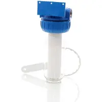 Naturewater NW-BR10B-S 1 Stufen Wasserfilter, 5 µ, 32,89 mm (1") Filtereinsatz, Ø60 mm PP Kartusche, Filter Wandhalterung, Filterschlüssel, Sedimentfilter
