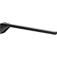Keuco AVENO Handtuchhalter, 340 mm Tiefe, 1-armig, starr, 14622370000, Farbe: Schwarz Matt