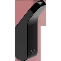 Keuco AVENO Handtuchhaken, verdeckte Befestigung, 14614370000, Farbe: Schwarz Matt