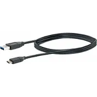 Schwaiger CK 3141, 1 m, USB A, USB C, USB 3.2 Gen 1 (3.1 Gen 1), 5 Gbit/s, Schwarz