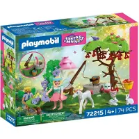 Playmobil Konstruktions-Spielset "Feengarten mit Einhornfohlen (72215), Fantasy & Magic", bunt, Spielbausteine, Kinder, Kunststoff, Konstruktions-Spielset, Made in Europe