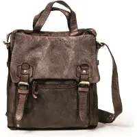 Harold's Leder Umhängetasche Schultertasche Submarine Messengerbag Upend Brown dunkelbraun
