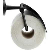 Duravit Starck T Papierrollenhalter, mit Deckel, 0099404600, Farbe: Schwarz Matt