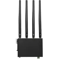 Edimax D4G-7459AC, Wi-Fi 5 (802.11ac), Dual-Band (2,4 GHz/5 GHz), Ethernet/LAN, 4G, Schwarz, Industrieller Router