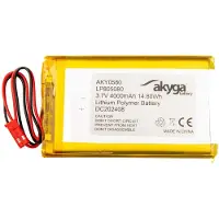 Akyga AKY0580, Akku, Silber, Lithium-Ion (Li-Ion), 4000 mAh, 3,7 V, 50 mm