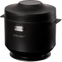 Cloer 6830, Schwarz, 1 l, Keramik, 24 h, Tasten, Kunststoff
