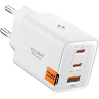 Spigen Netzteil EE473EU Essential, 47W, 3A, 1 x USB-A - 2 x USB-C, Weiß ACH09464