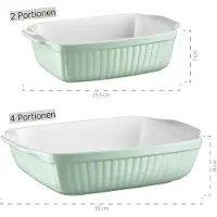 MÄSER Auflaufform "Kitchen Time", grün, Auflaufformen, Auflaufform