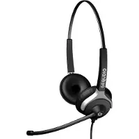 Gequdio WA9025, Kabelgebunden, Büro/Callcenter, 80 g, Kopfhörer, Schwarz