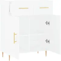 vidaXL Sideboard Weiß 69,5x34x90 cm Holzwerkstoff