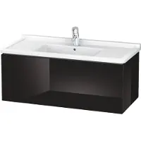 Duravit L-Cube Waschtischunterbau wandhängend, 1 Auszug, 1020x408x469mm, LC616604040, Farbe: Schwarz Hochglanz Lack