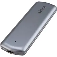 Akasa AK-ENU3M2-05, SSD-Gehäuse, M.2, M.2, PCI Express 3.0, Serial ATA II, Serial ATA III, 10 Gbit/s, USB Anschluss, Silber