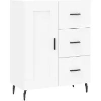 vidaXL Highboard Weiß 69,5x34x180 cm Holzwerkstoff