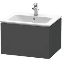 Duravit L-Cube Waschtischunterbau wandhängend, 1 Auszug, 620x400x481mm, LC614004949, Farbe: Graphit Matt Dekor