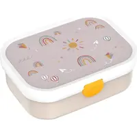 Mepal Campus Brotdose mit Bento-Einsatz und Gabel - Sunshine & Rainbow - Vesperdose