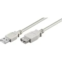 Microconnect USBAAF05, 0,5 m, USB A, USB A, USB 2.0, Grau