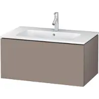 Duravit L-Cube Waschtischunterbau wandhängend, 1 Auszug, 820x400x481mm, LC614104343, Farbe: Basalt Matt Dekor