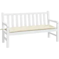 vidaXL Gartenbank-Auflage Creme 150x50x7 cm Oxford-Gewebe