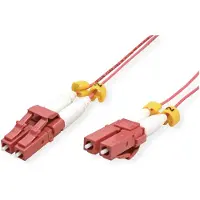 Roline LWL-Kabel SLIM 50/125µm OM4, LC/LC, LSOH, Slim, violett, 10 m