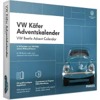 Franzis Verlag VW Käfer Adventskalender 2020, Oldtimer-Modell, Montagesatz, 1:43, VW Beetle 2020, Kunststoff, 6 Stück(e)