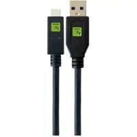Techly EFB ICOC-MUSB31-CMAM10T USB3.1 Kabel Stecker Typ-A - Stecker USB Typ-C Schwarz 1 m ICOCMUSB31CMAM10T