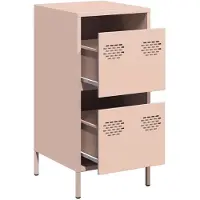 vidaXL Sideboard Rosa 35x39x73,5 cm Kaltgewalzter Stahl