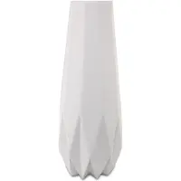 Goebel Dekovase "Vase Polygono Star 41 cm weiß", weiß, B:14,5cm H:41cm T:14,5cm Ø:14,5cm, Vasen, Dekovase, Abwischbar