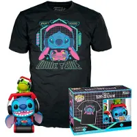 Funko POP! Pop! & T-Shirt – Disney: Lilo & Stitch – Gamer Stitch mit Frosch, exklusive Sonderedition – Größe L