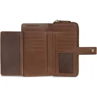 Bugatti Geldbörse Noemi Ladies Long Zip Wallet Cognac braun
