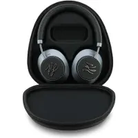 Karl Lagerfeld - Wireless Headphones Grained Initials kabellose Over-Ear-Kopfhörer, ANC, Bluetooth, USB-C – schwarz