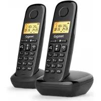 Gigaset Basic 100 DUO Schnurlostelefon Schwarz