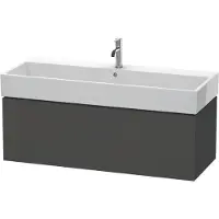 Duravit L-Cube Waschtischunterbau wandhängend, 1 Auszug, 1184x394x459mm, LC617904949, Farbe: Graphit Matt Dekor