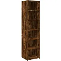 vidaXL Highboard Räuchereiche 45x41x185 cm Holzwerkstoff