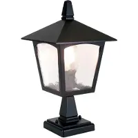 Elstead Lighting Elstead York Außen-Stehleuchte E27 32cm Schwarz IP43