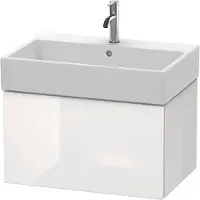 Duravit L-Cube Waschtischunterbau wandhängend, 1 Auszug, 684x394x459mm, LC617608585, Farbe: Weiß Hochglanz Lack
