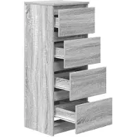 vidaXL Sideboard Grau Sonoma 37,5x35x99 cm Holzwerkstoff