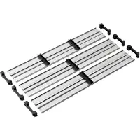 B & W International Trennsteg Set 4 für Werkzeugkoffer, Inneneinteilung mit Kappen, Aluminium