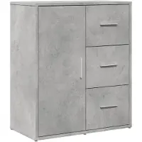 vidaXL Sideboards 2 Stk. Betongrau 60x31x70 cm Holzwerkstoff