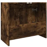 vidaXL Waschbeckenschrank Räuchereiche 63x29x55 cm Holzwerkstoff