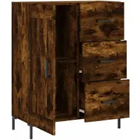 vidaXL Sideboard Räuchereiche 69,5x34x90 cm Holzwerkstoff